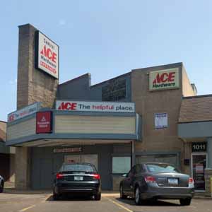 Exterior of Benge's Hardware in Irvington