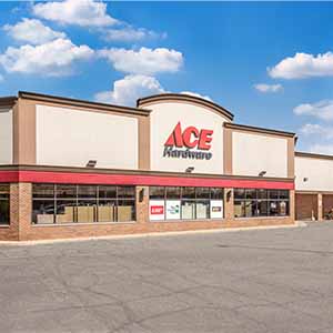 Exterior of Benge's Hardware in Perry Township
