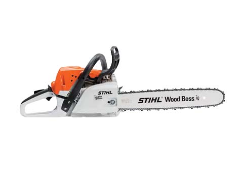 a chainsaw on a white background
