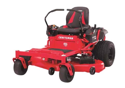 a riding lawn mower on a white background