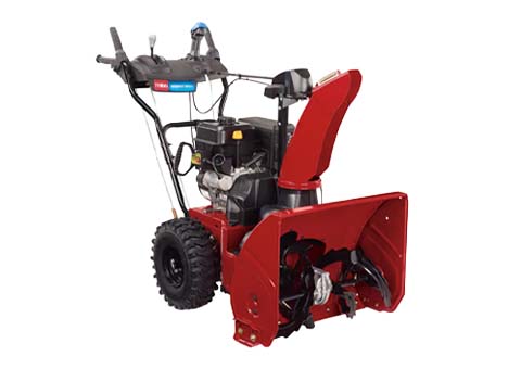 a snow blower on a white background